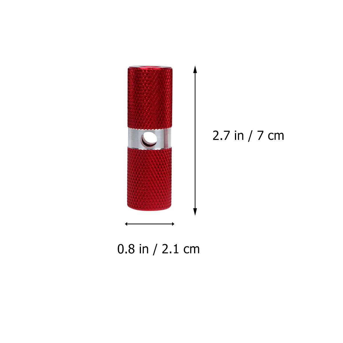 

1 Pair Aluminum Cylinder Foot Pegs Non-Slip Pedal For Front Rear Axle Bike Accessories Mountain Racing Bicycle (Red)