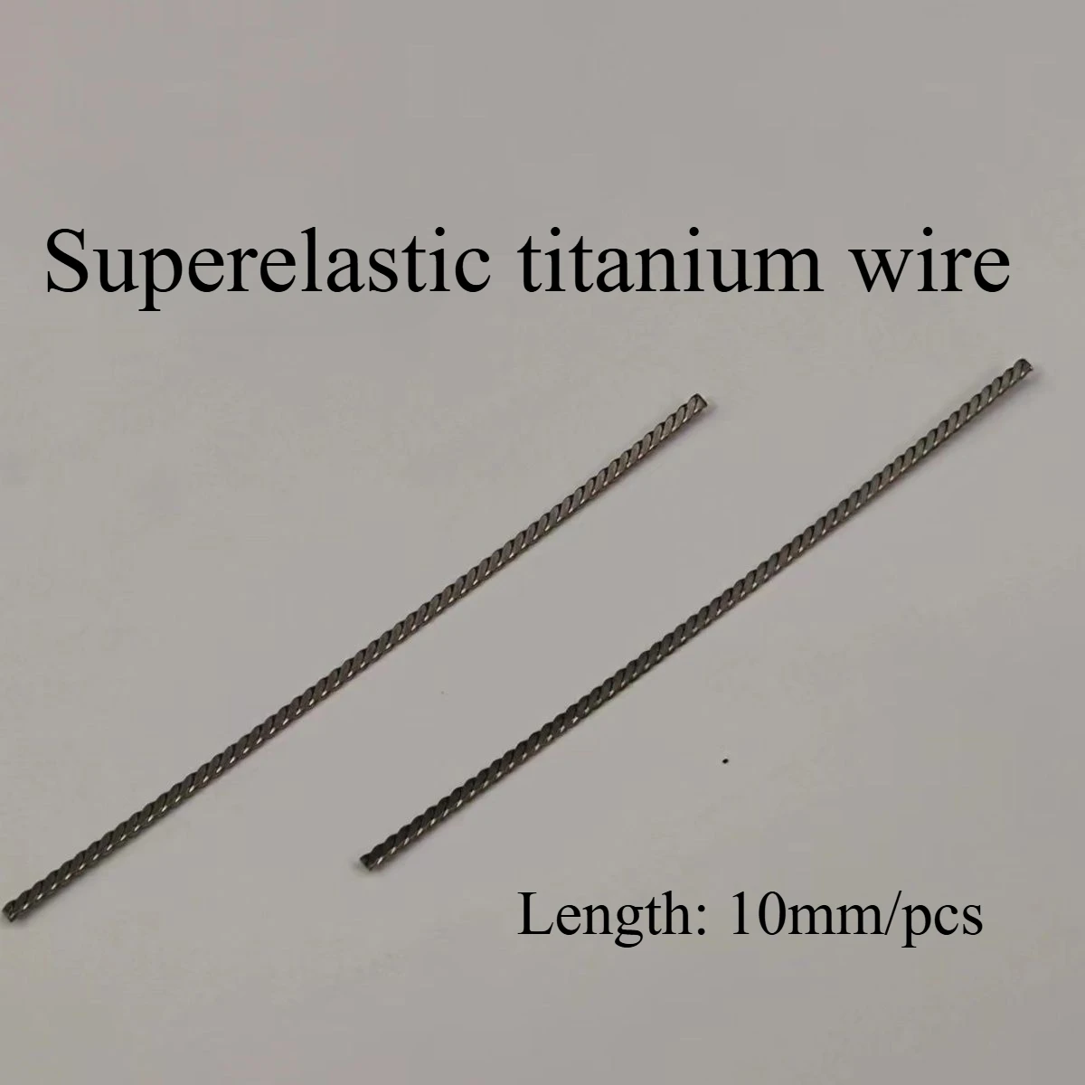 30PCS 0.99mm*2.11mm*100mm Dental Tooth Early Correction Material Superelastic Titanium Wire Tooth Repair Helper for Leveling