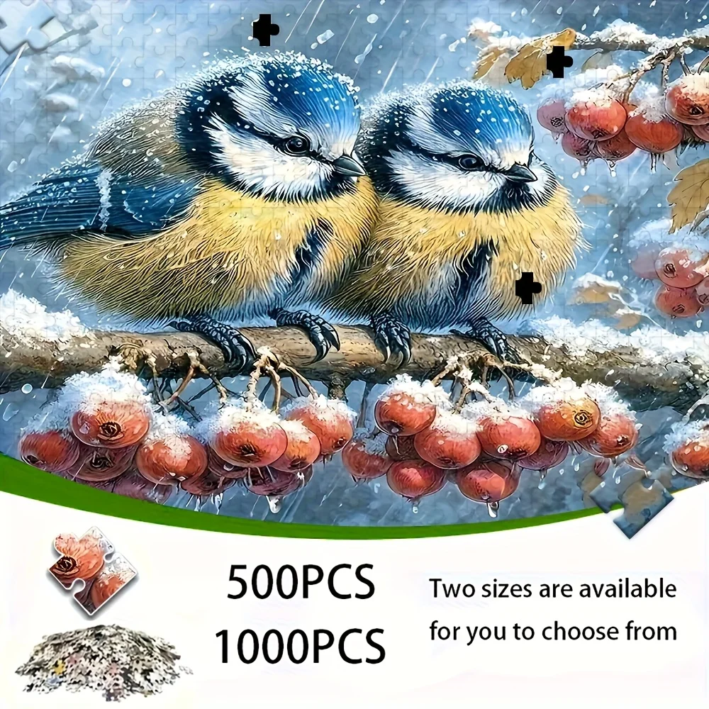 500/1000 elementów Wysokiej Jakości Puzzle dla Dorosłych |   Zabawna gra rodzinna redukująca stres, idealna na urodziny, Boże Narodzenie, Halloween i jako prezent.