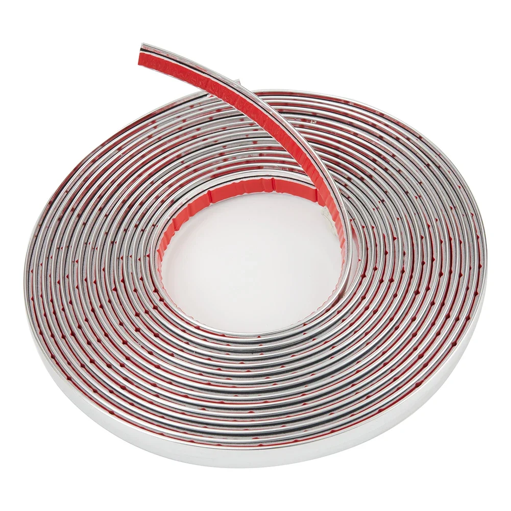 «Сделай изысканный вид вашего автомобиля с клейкой серебристо-хромированной автоподкладкой длиной 12 мм/16 футов идеально подходит для проектов своими руками!»