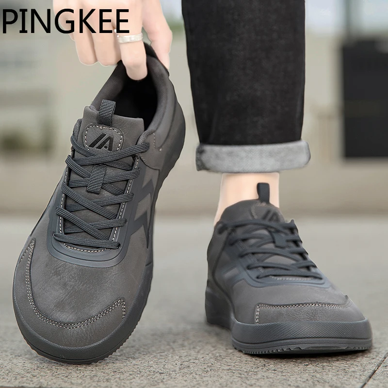 PINGKEE VENOCON minimalistyczne szerokie ToeBox stopy boso sportowe zimowe buty w stylu casual mężczyźni kobiety trampki obuwie buty męskie