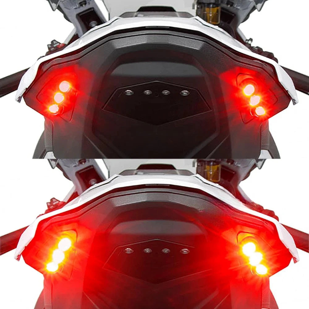 S1000rr luzes traseiras acessórios da motocicleta na cauda led integrado luz da cauda para bmw s1000rr 2023 - 2024 led turn signal light