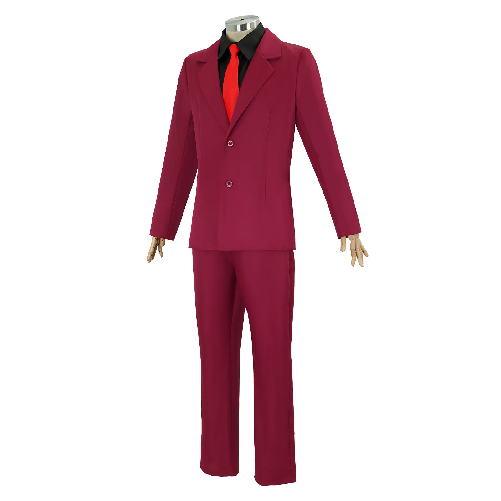 Vinsmoke Sanji Anime Cosplay Costume Red Suits Wig Man Halloween Cosplay Sanji Clothing