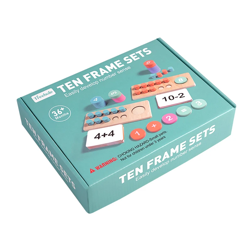 木製数字ボード 赤ちゃん向け 認知マッチング 足し算 引き算 操作 モンテッソーリ 論理的思考トレーニング 算数おもちゃ