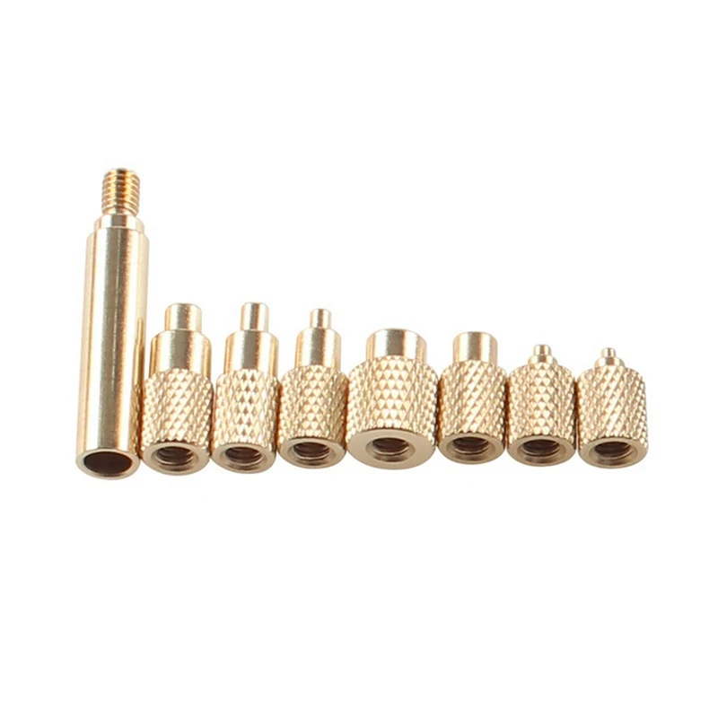 Heat Insert Nut Iron Tip M2-M8 Brass Hot Melt Nut Heat Insertion Tool For 3D Printer Heat Set Insert Soldering Iron Tips Durable