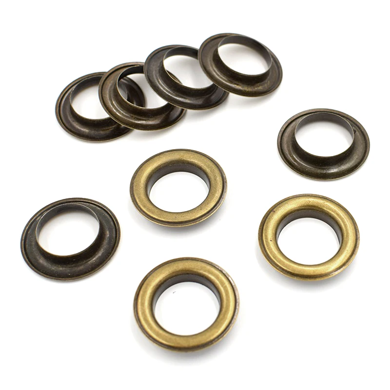 (100 Sets)  Inner Diameter 20 MM Metal Eyelets Atmospheric Rivets Shoe Box Bronze Color Holes Canopy Cloth Drawstring Buckle