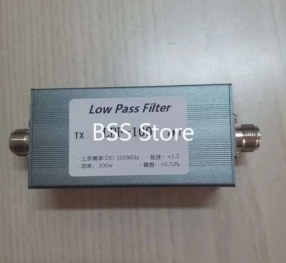 

LPF-100MN-100W Low-pass Filter LPF-100 DC-100MHz Low-pass N Female Seat Filter LPF 100W Module Sensor