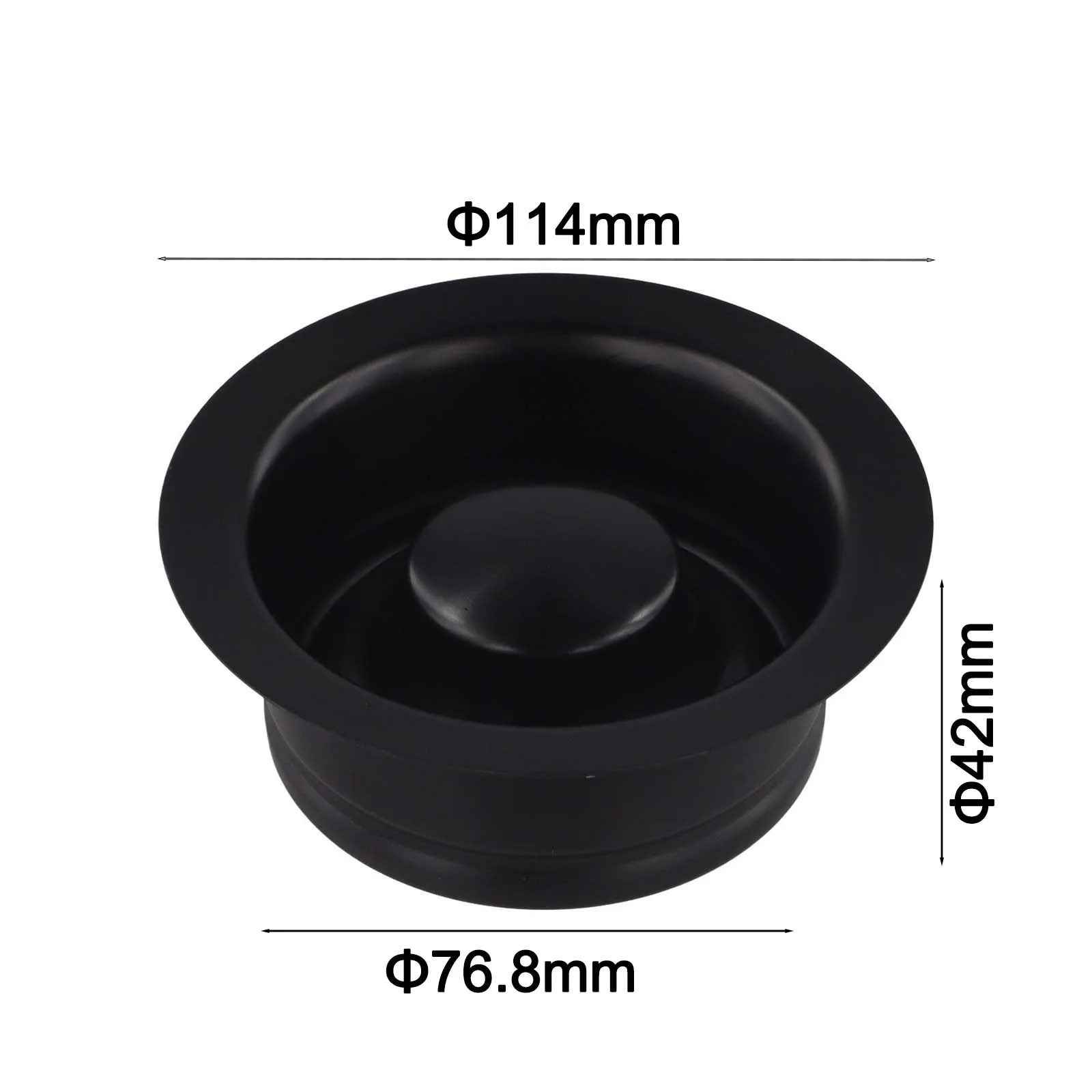 114*42 Mm Kitchen Sink Cover Stainless Steel Sink Stopper Cleaning Part Garbage Disposal Flange 114mm Sink Stopper