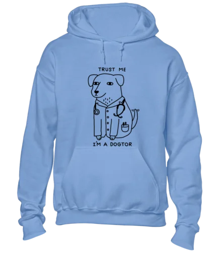 Polarshe DOGTOR DOCTOR DOG HOODY HOODIE FUNNY DOG ANIMAL LOVER GIFT IDEA PRESENT TOP