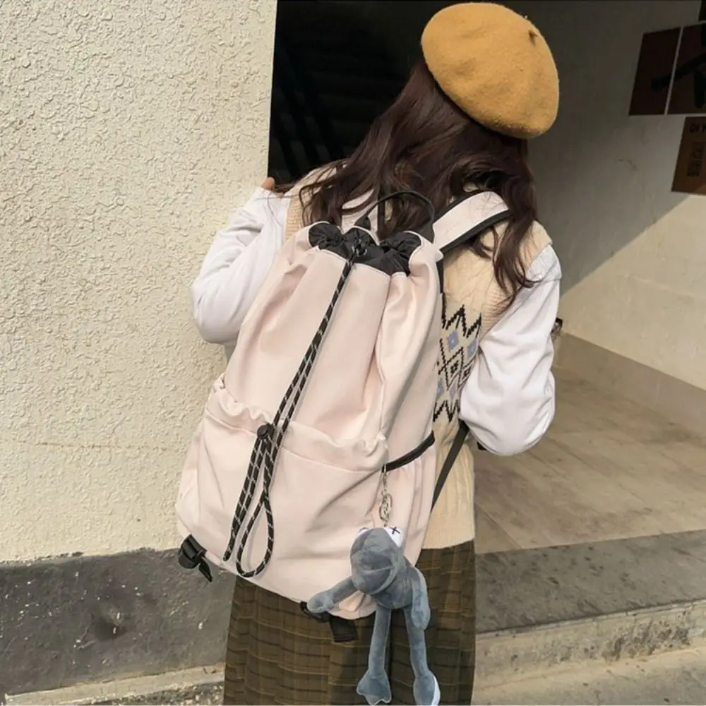 High Quality Drawstring Hiking Backpack Large Capacity Leisure Travel Backpack Cloth Casual Shoulder Bag Mountaineering