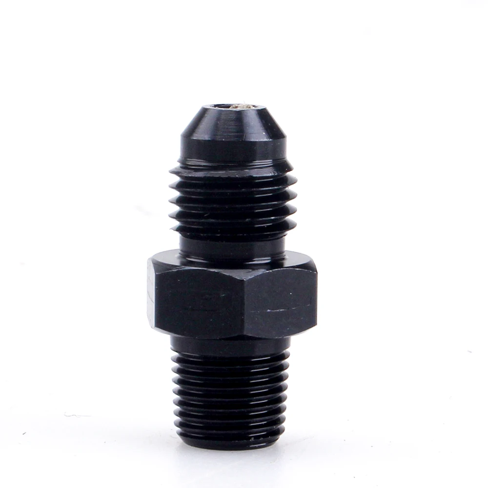 Universal Straight Fuel Hose Adapter Pipe Thread Fitting AN4 AN6 AN8 AN10 AN12 To 1/8NPT 1/4NPT 3/8NPT 1/2NPT 3/4NPT