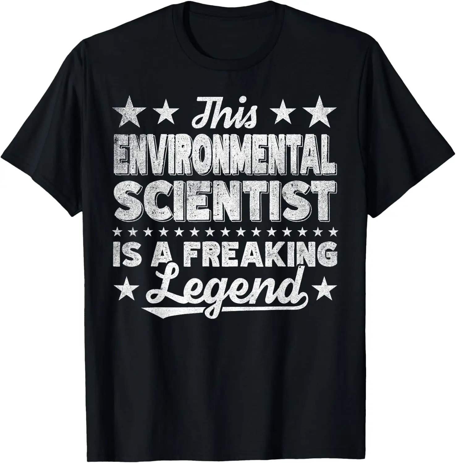 Funny Profession Quote Environmental Scientist T-Shirt 100% Cotton Trendy Y2K Short-Sleeve Tee – Soft, Quick-Drying, & Moisture-Wicking; Ideal for Sports or Casual Wear; Great Gift for Christmas or Halloween. Environmental.