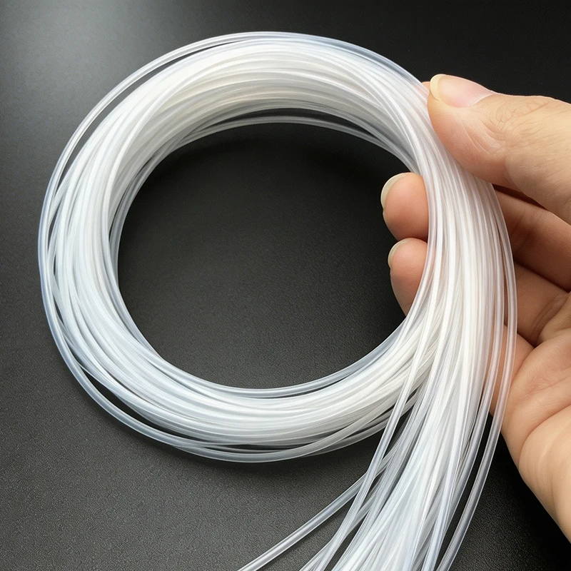 Food Grade Transparent Silicone Hose 20~100M Smooth Flexible ID 0.5-4mm Odor Free Pipe Water Beverage Aquarium Use