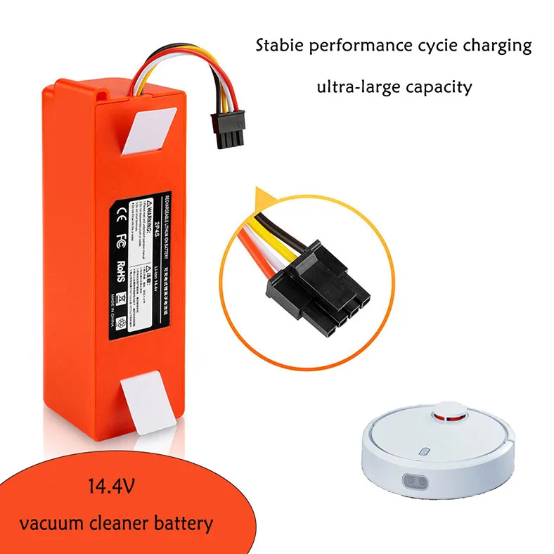 

Xiaomi Robot Roborock S50 S51 S55 Compatible Robot Vacuum Cleaner 14.4V Lithium ion Battery Replacement