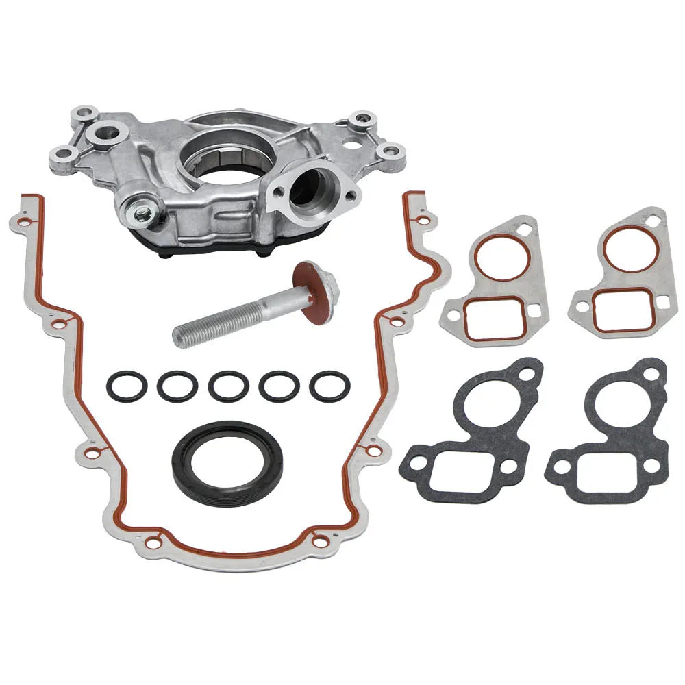 High Volume Oil Pump & Gaskets & Balancer Bolt Set for GMC for Chevrolet 5.3L TCS45993 12557840 M295HV, FEL PRO TCS45993