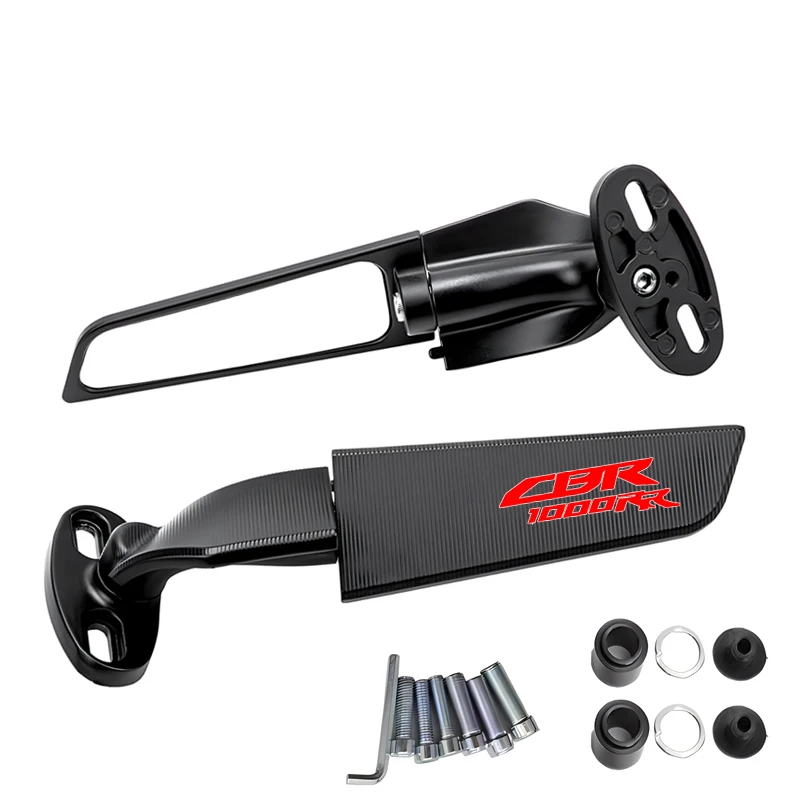 For CBR650R F CBR1000RR CBR600RR CBR 250R 300R 400RR 500R Motorcycle Mirror Modified Wind Wing Rotating Rearview Mirror
