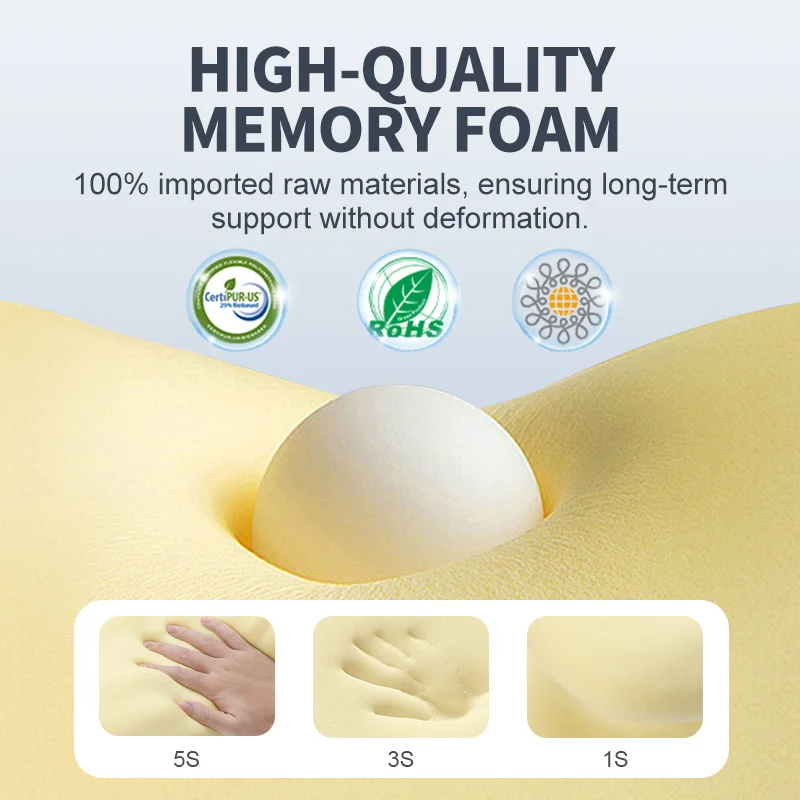 OEM ODM Large Coccyx  Car Seat Cushion with Enhanced Memory Foam  Circulation Removable Cover Seat Cushion