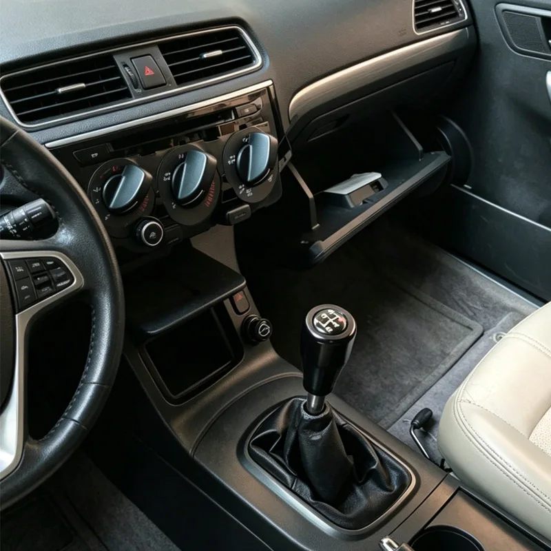 Universeller 5/6-Gang Schaltknauf aus Carbon-Schwarz für Rennwagen, Schalthebel-Kopf, Auto-Tuning-Zubehör – Detail 15