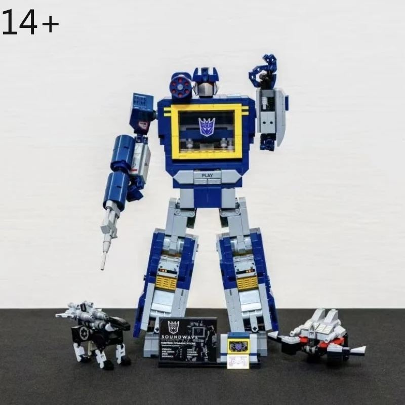

Подарки на День рождения для детей: Конструктор-робот Soundwave, игрушка для сборки, рождественский подарок для мальчиков 2026