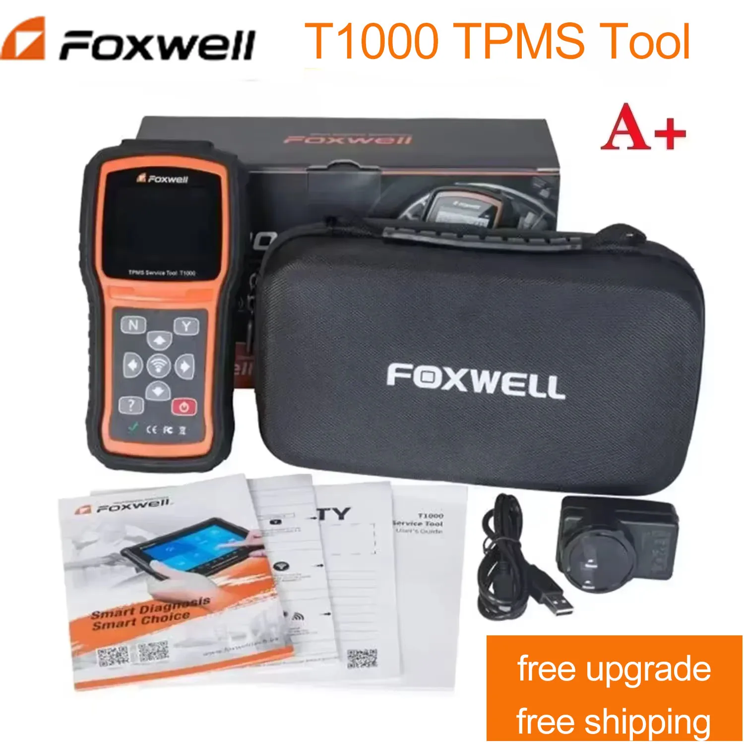 Foxwell T1000 TPMS Tool Magnetic Sensors Programming Diagnostic Tool TPMS Sensor Tire Pressure Monitoring System Free upgrade