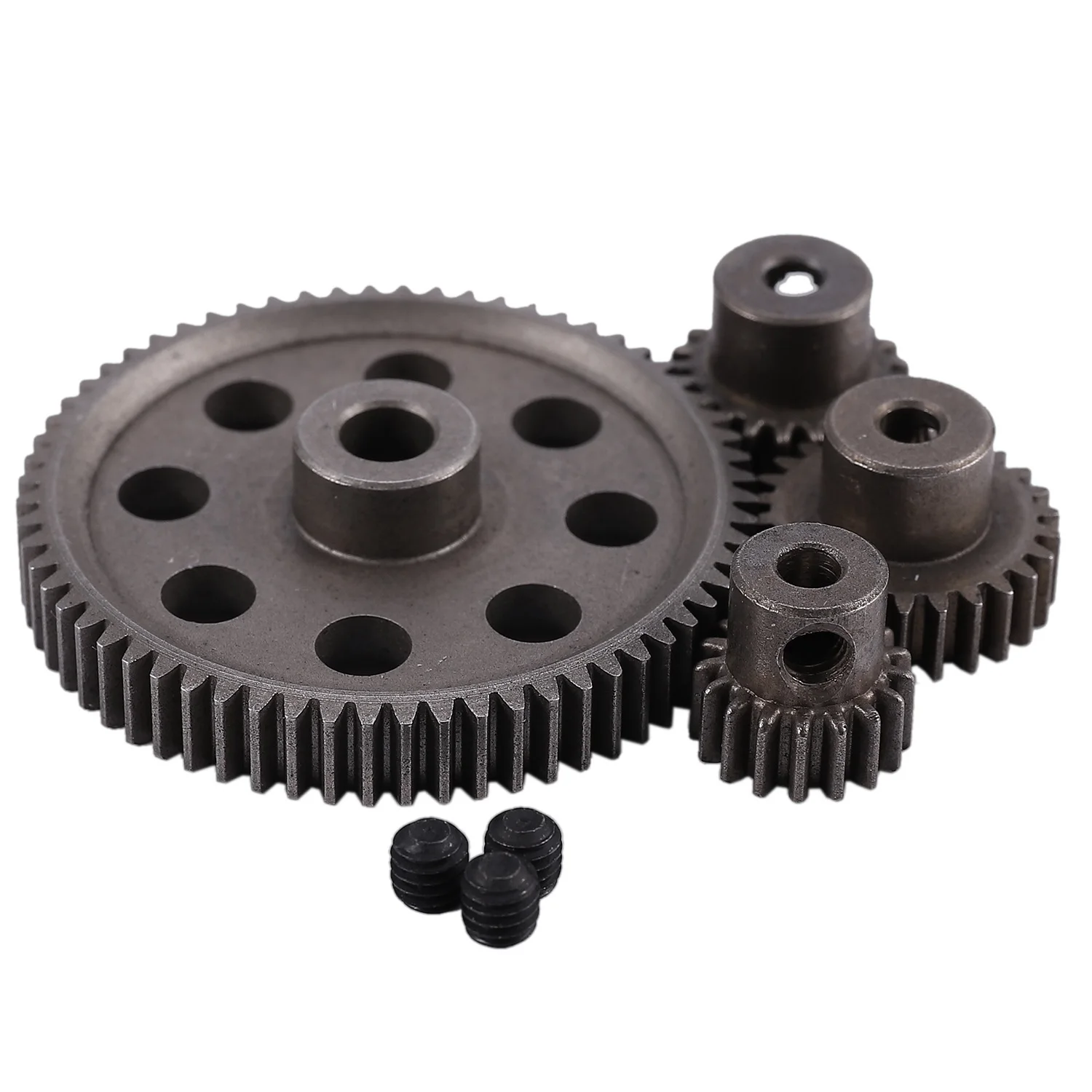 Diff Differential Main Metal Spur Gear 64T 17T 21T 26T Motor Gear RC Car Part for HSP 1/10 RC Car Truck