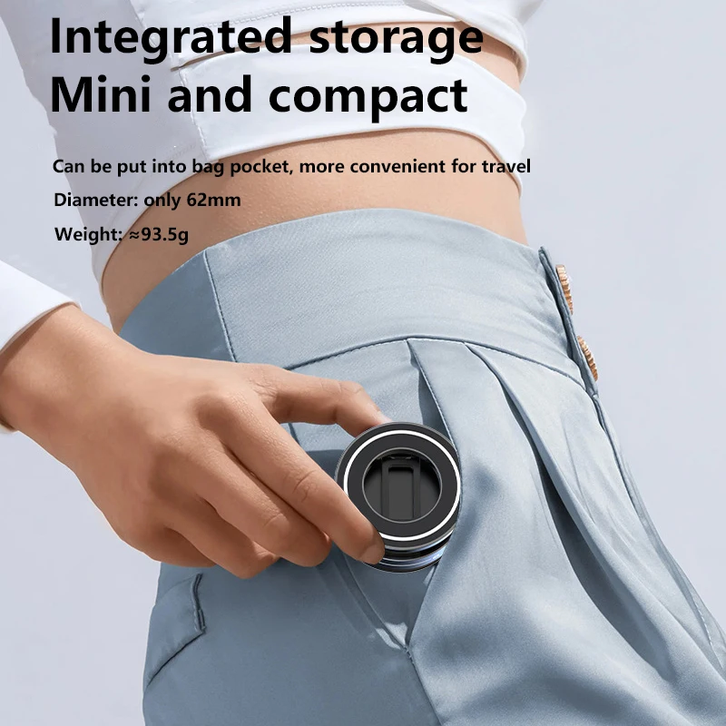 حامل مغناطيسي مكنسة Xiaomi 360 °   تعديل تصميم الامتزاز القوي المغناطيسي حامل هاتف قابل للطي سنادات بالسيارة شفط كأس