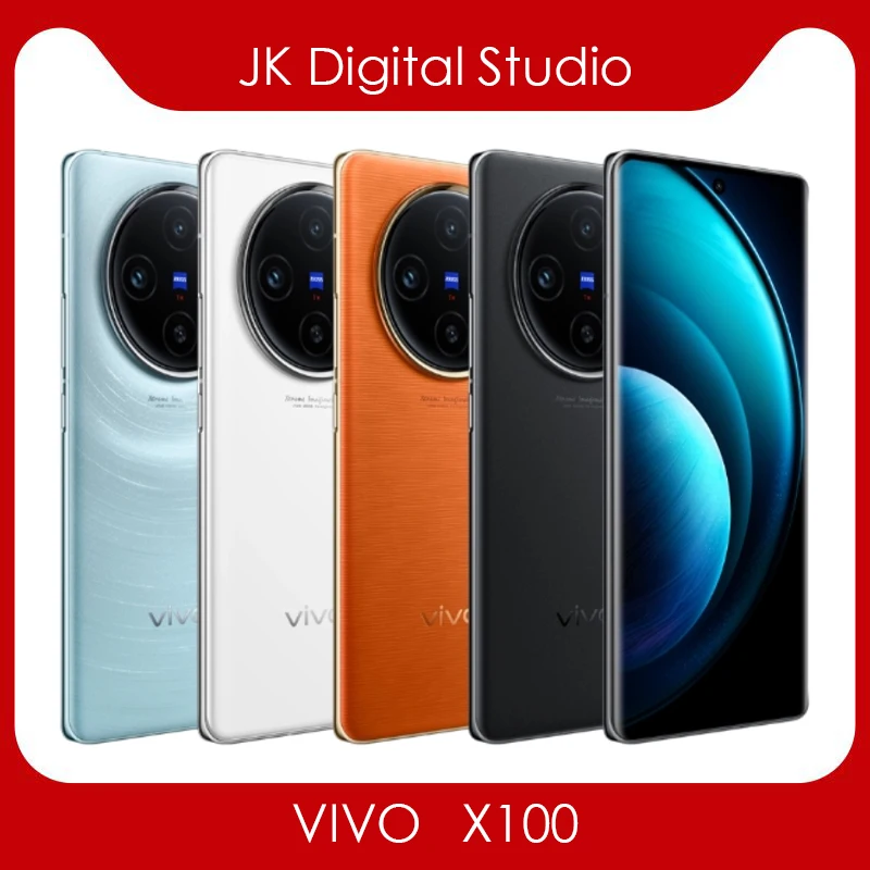 هاتف محمول جديد VIVO X100 5G مقاس 6.78 بوصة AMOLED MTK الأبعاد 9300 50 ميجابكسل كاميرا 4880 مللي أمبير في الساعة 120 وات شحن فائق أندرويد 14 NFC OTA