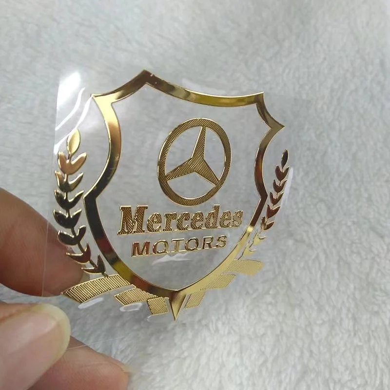 3D Metal Car Emblem Badge Sticker For Mercedes Benz W203 W204 W205 W210 W211 W212 W221 W222 CLA GLA CLK GLK ML Car Logo Stickers