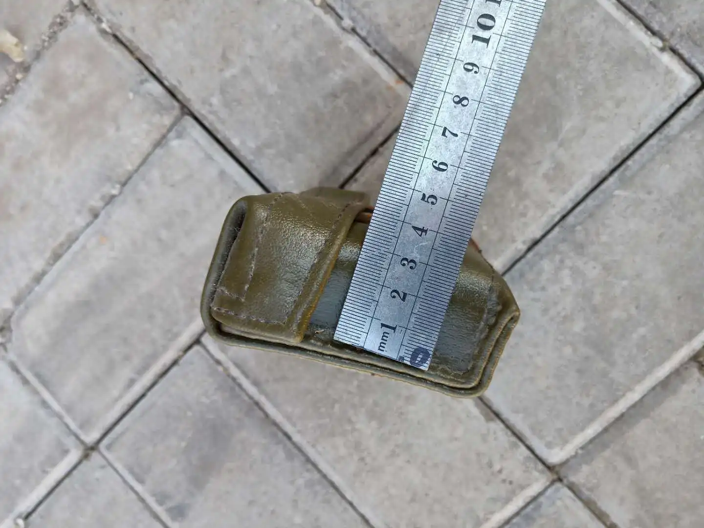 Armyshop2008 العسكرية القديمة الأصلي فائض الجيش الصيني 56 SKS 7.62 مللي متر الجلود الذخيرة الحقيبة حزمة #6