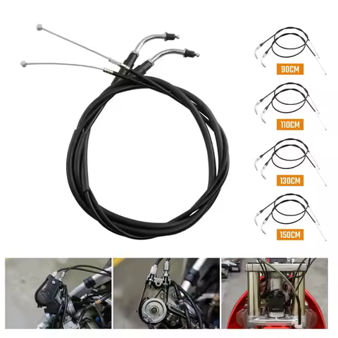 Motorcycle Throttle Cable Line Wire For Harley Sportster XL XL883 XL1200 48 Iron SuperLow Roadster Custom 90CM 110CM 130CM 150CM