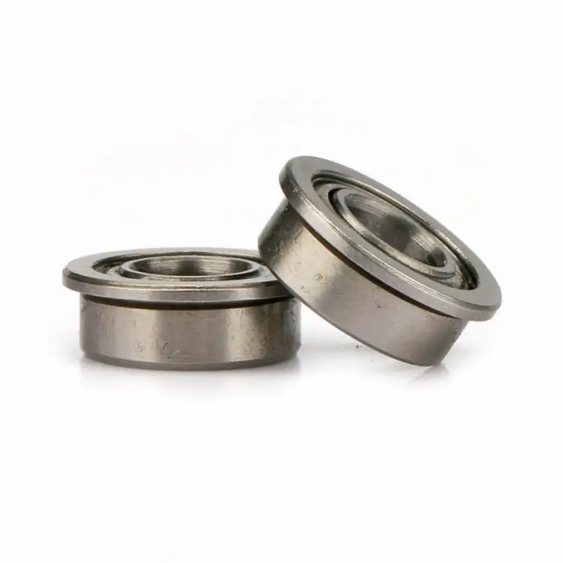 F604ZZ Outer Ring Small Flange Deep Groove Ball Bearing for Motor / Machine, Small Rolling Flange Bearings