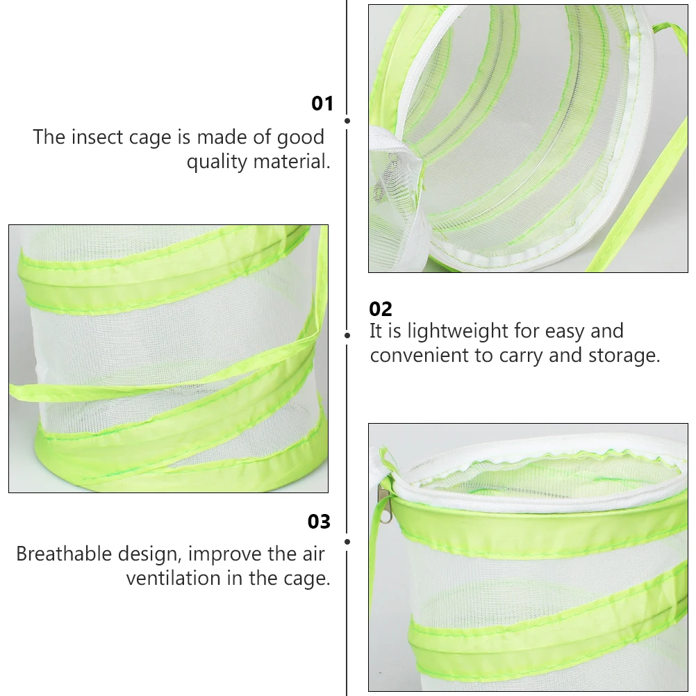 

Folding Storage Cage Breathable Mini Portable Breeding Accessory Mesh Observation Child