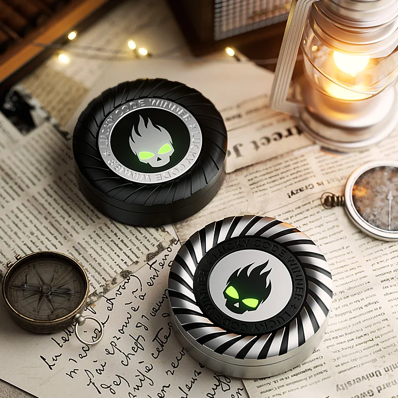 Petit diable EDC métal Fidget Spinner mécanique bouton à cliquet anti-Stress adulte haptique Fidget bout des doigts jouet garçon DDHD outil