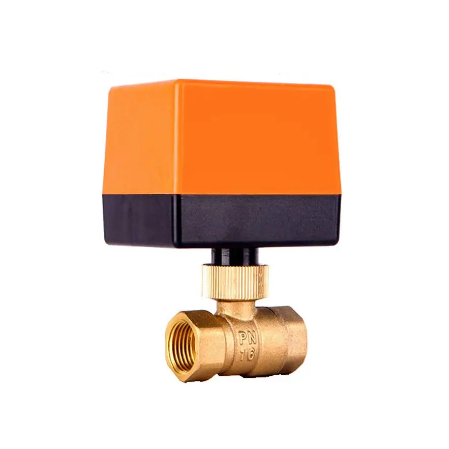 

1/2" Motorized 2-Way Ball Valve 220V 12V 24V Brass Electric Ball Valve 3-Wire 2 Point Control