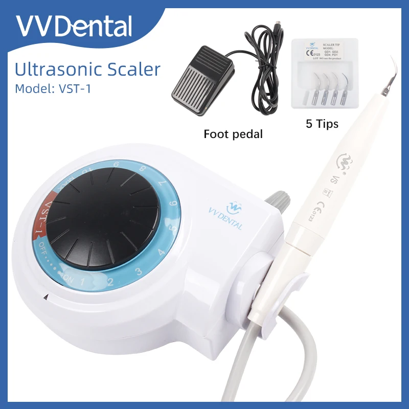 VV Dental Tooth Ultrasonic Scaler Dental Equipment Fit SATELEC/DTE For Oral Hygiene With Handpiece and Tips Dentistry Tools