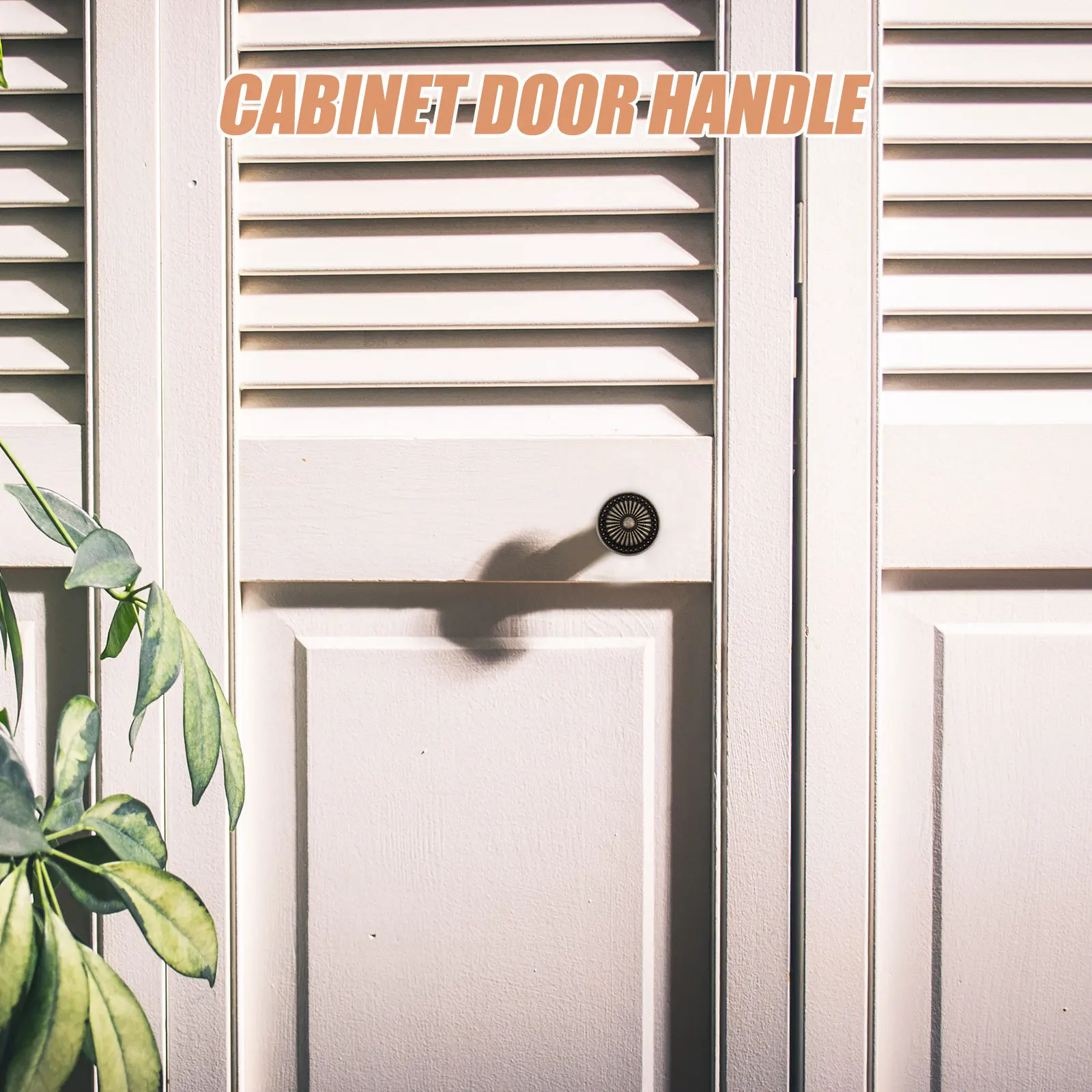 

8Sets Zinc Alloy Round Vintage Drawer Pull Handle Single Hole Decorative Cabinet Hardware for Dressers Cabinets