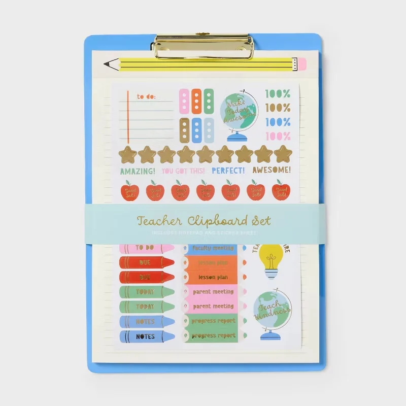 

Teacher Appreciation Clipboard Set 160 Pages - Spritz