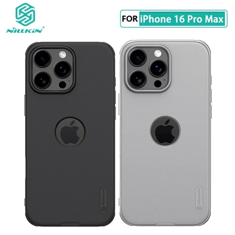 

Чехол для iPhone 16 Pro Max Nillkin Frosted Shield Pro с отверстием для логотипа, задняя крышка из ТПУ Edge PC для iPhone 16 Plus