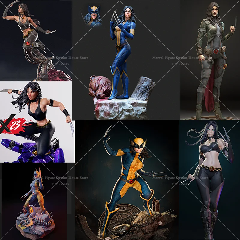 

1/24 1/18 Scale DIY Self-assembled GK 3D Resin Un-panited Doll White Model Wolf Clone Girl ‌Slaughter Machine Laura Kinney