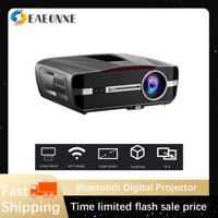 WiFi Bluetooth Digital Projector LED 4K Projectors Full HD Auto Focus with Projection Screen 1480 ANSI Lumen Home Theater Device