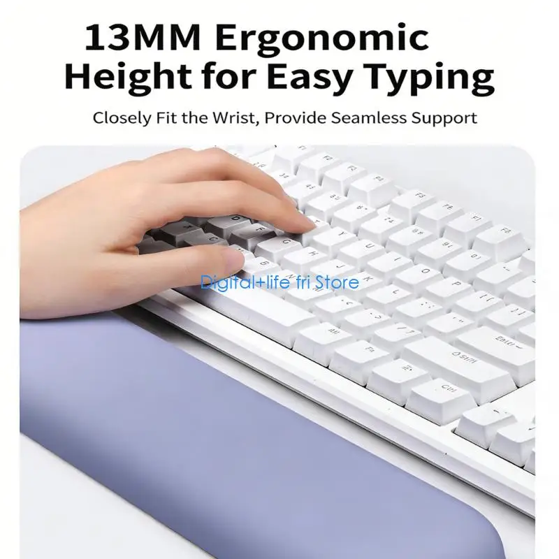 E06D Mouse Pad Ergonomic Wrist Support Set For Computer Keyboard Silicone Mouse Pad