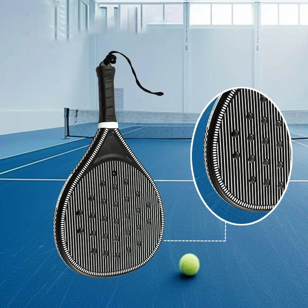 Padel Racket Carbon Fiber Soft EVA Head Memory Flex Foam for Excellent Balance Core Lightweight and Suitable for Beginners