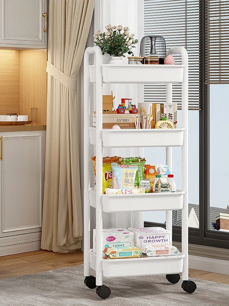 Portable small table storage rack multi-level storage shelf dormitory rental house household multi-functional storage rack