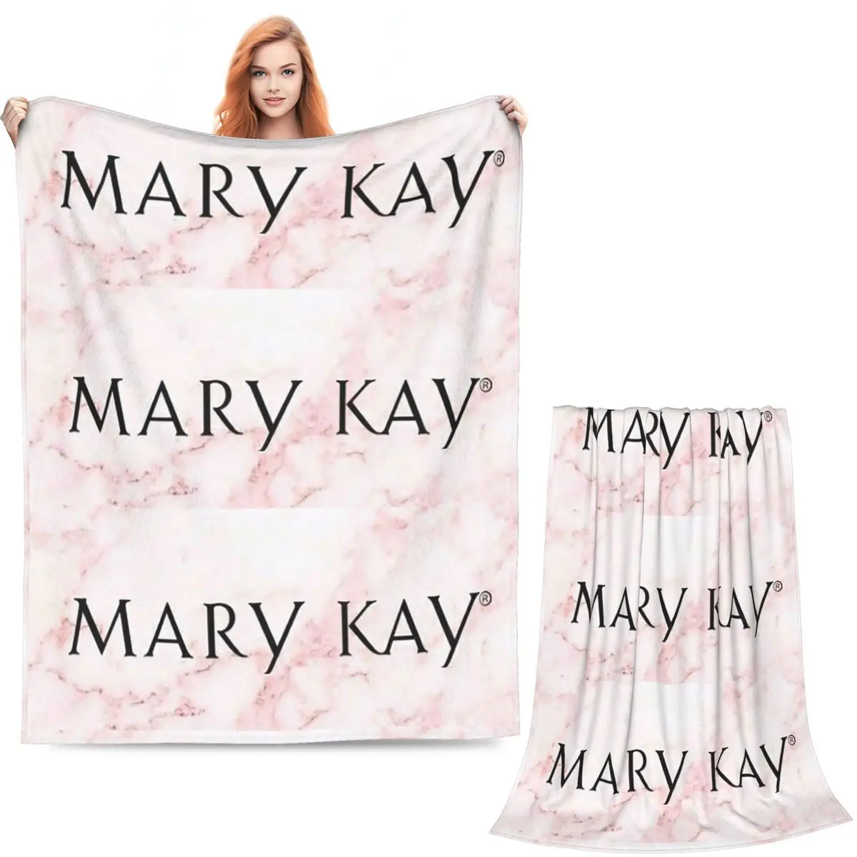 Mary Kay Blankets Soft Warm Flannel Throw Blanket Bedspread for Bed Living room Picnic Travel Home Couch
