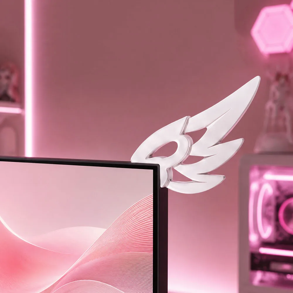 3D Wing Monitor Decor Computer Screen Ornament Kawaii E-sports Desk Setup Accessories Aesthetic Desktop Decor Cute Gift for Girl