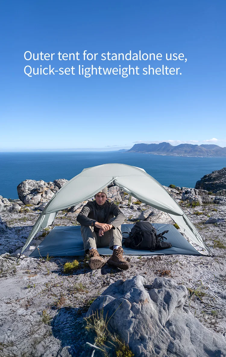 Naturehike 2026 Neues Ultraleichtes Wasserdichtes Atmungsaktives Zwei-Personen-Wanderzelt Outdoor Sechs-Fenster-Campingzelt mit Schnellaufbau – Detail 9