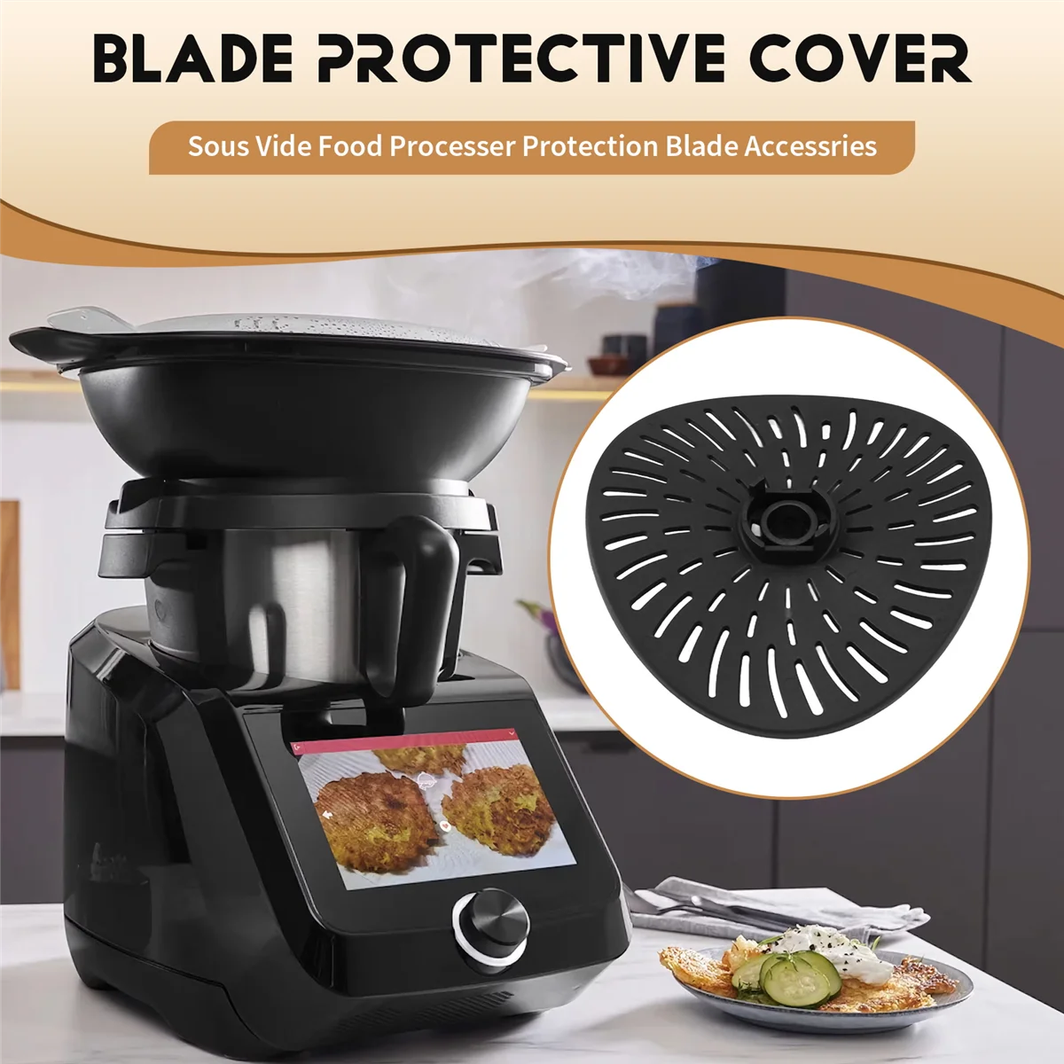 Replacement Blade Cover for Monsieur Cuisine Connect Cooking & Sous Vide Food Processer Protection Blade Accessries B20