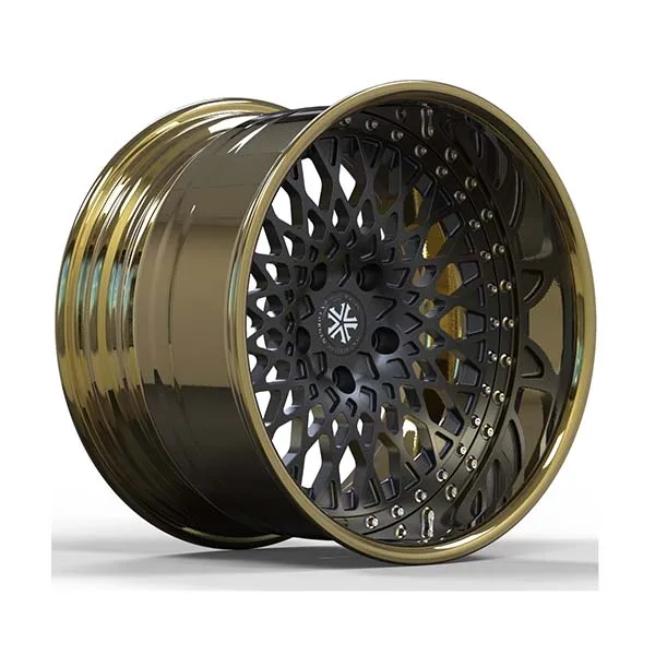 

Golden Chrome Plating Forged Alloy Wheel 6061 T6 2pcs Forged Wheel Rim