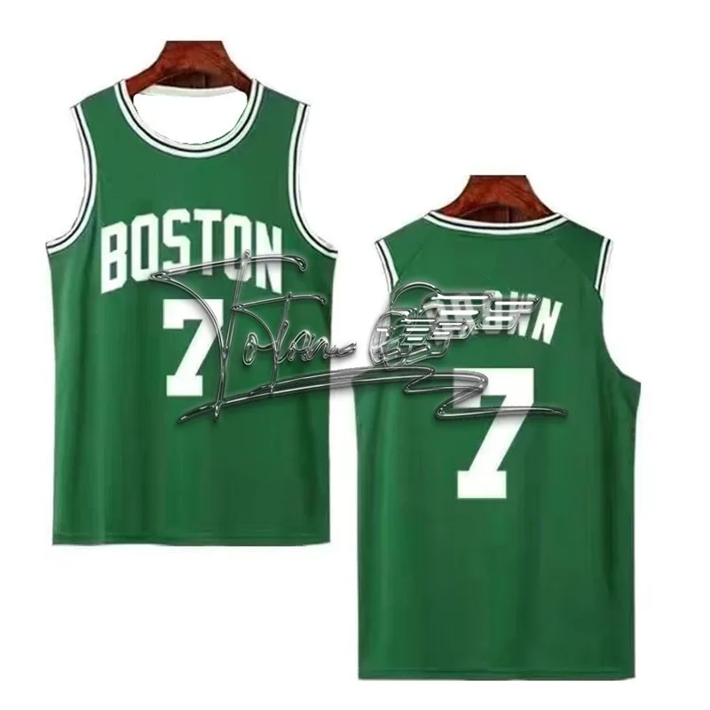 24/25 Latest Explosive Basketball Jersey Celtics Star Training Wear Summer Men's Crew Neck Vest Quick-drying and Breathable