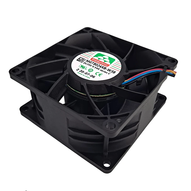 MGT8024XB-W38 C 24V 0.54a 8038 6800rpm 4-wire PWM Yongli cooling fan